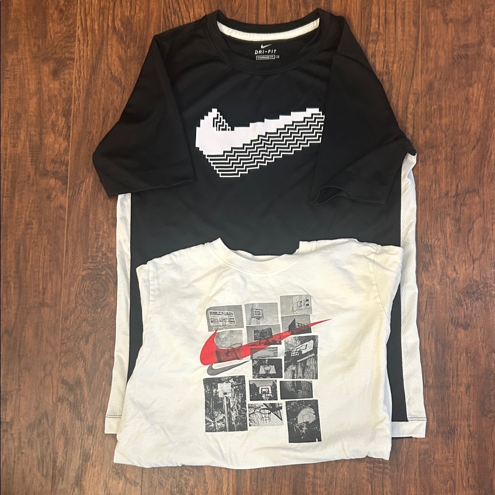 Nike Kids Black and White Graphic Tees